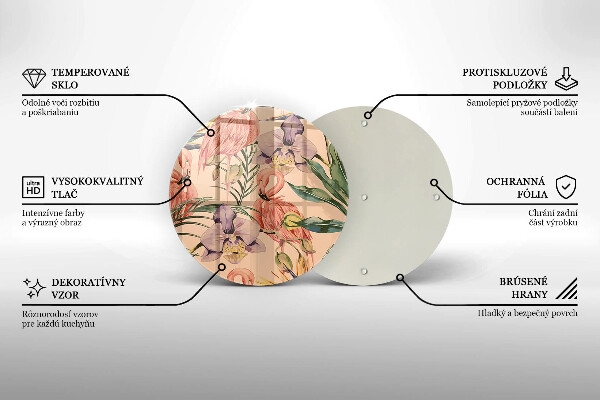 De vidrio templado Ilustración de flamencos