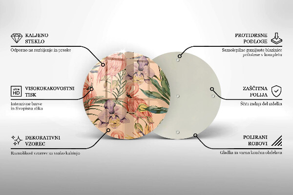 De vidrio templado Ilustración de flamencos