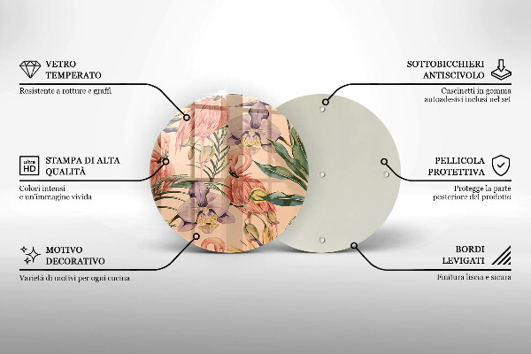 De vidrio templado Ilustración de flamencos