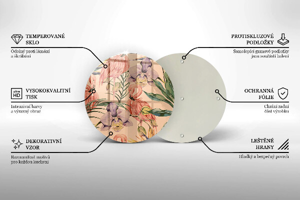 De vidrio templado Ilustración de flamencos