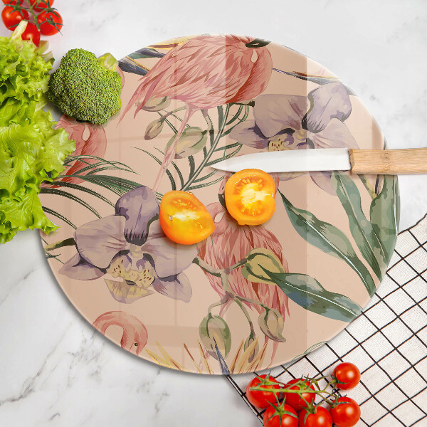 De vidrio templado Ilustración de flamencos