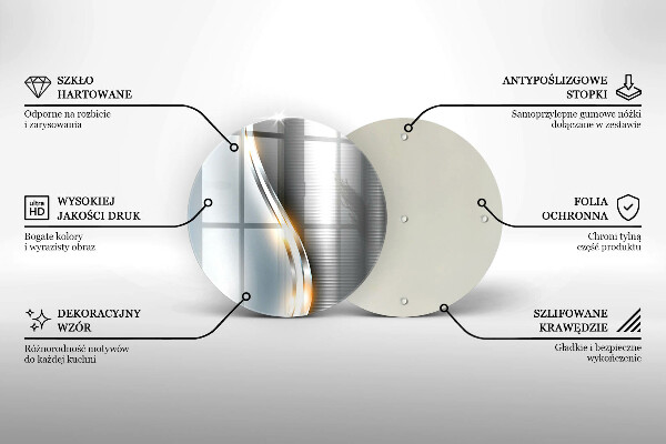 De vidrio templado Arte metálico