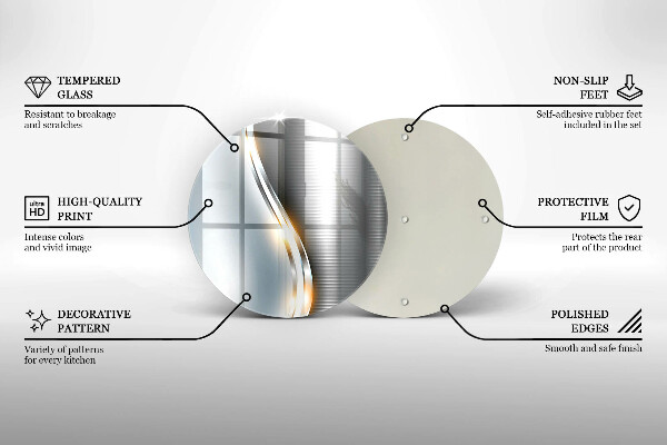 De vidrio templado Arte metálico