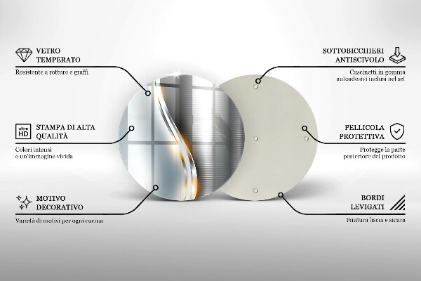 De vidrio templado Arte metálico