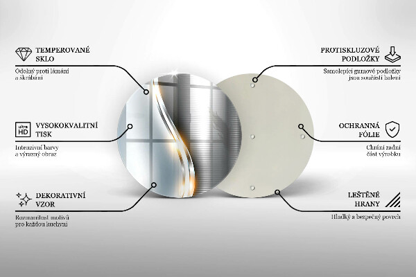 De vidrio templado Arte metálico