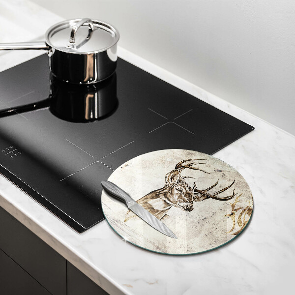 De vidrio templado Ilustración de animales ciervos