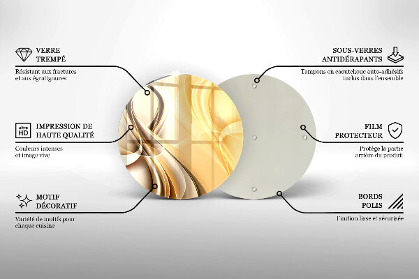 De vidrio templado Abstracción de humo