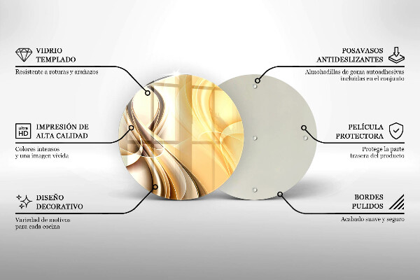 De vidrio templado Abstracción de humo