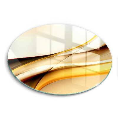 De vidrio templado Líneas de humo abstractas