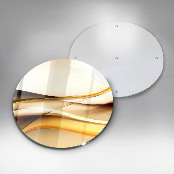 De vidrio templado Líneas de humo abstractas