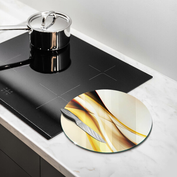 De vidrio templado Líneas de humo abstractas