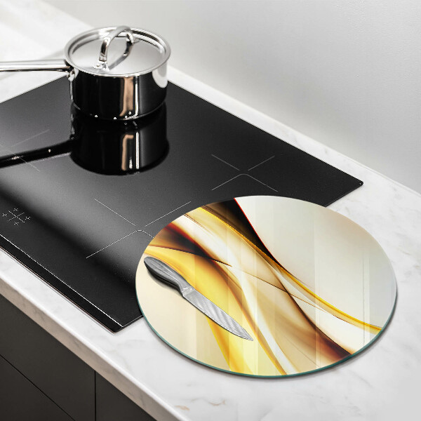 De vidrio templado Líneas de humo abstractas