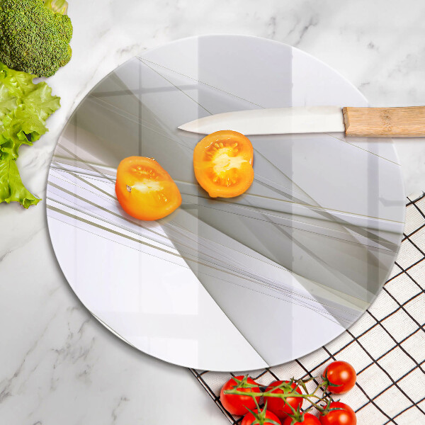 De vidrio templado Diseño de líneas abstractas