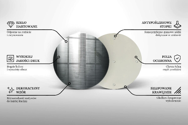 De vidrio templado Textura metálica