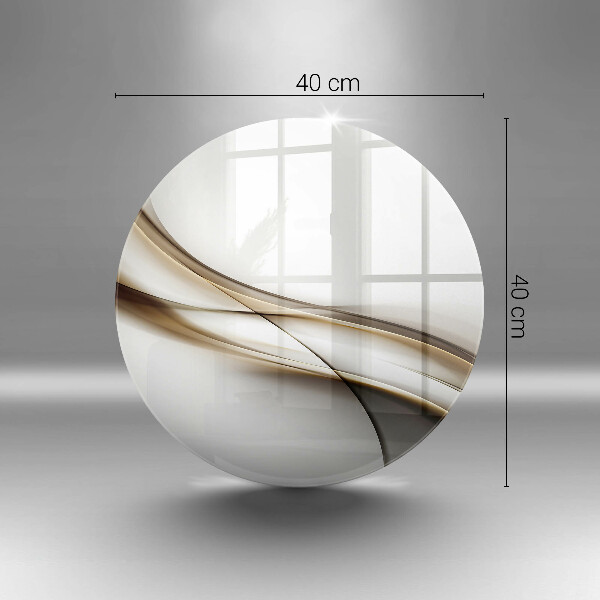 De vidrio templado Abstracción de líneas suaves