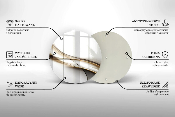De vidrio templado Abstracción de líneas suaves