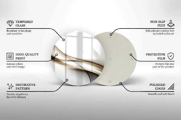 De vidrio templado Abstracción de líneas suaves