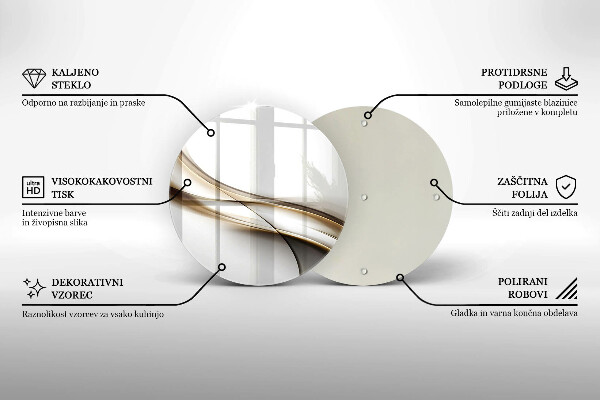 De vidrio templado Abstracción de líneas suaves