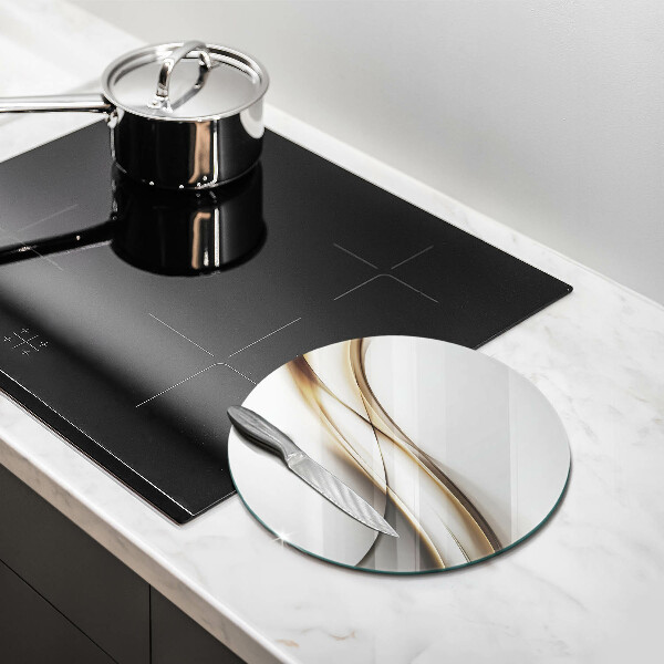 De vidrio templado Abstracción de líneas suaves