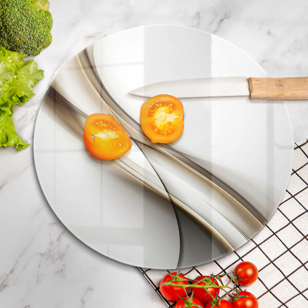 De vidrio templado Abstracción de líneas suaves