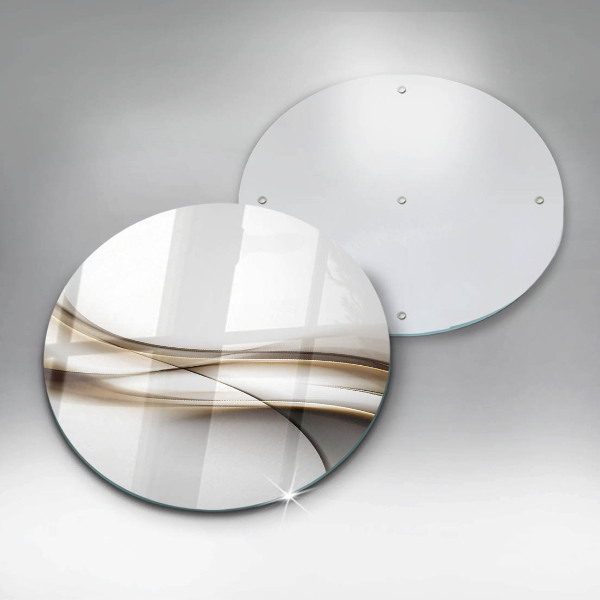 De vidrio templado Abstracción de líneas suaves