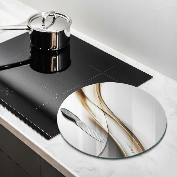 De vidrio templado Abstracción de líneas suaves