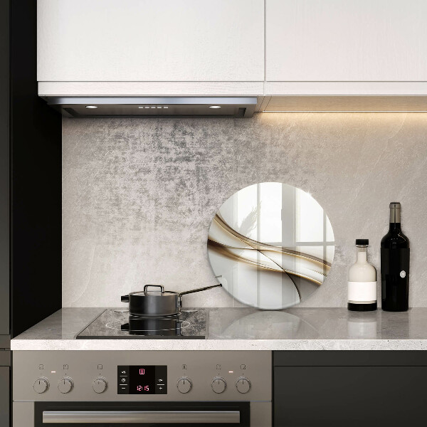 De vidrio templado Abstracción de líneas suaves