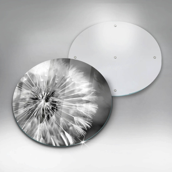 De vidrio templado Un delicado diente de león