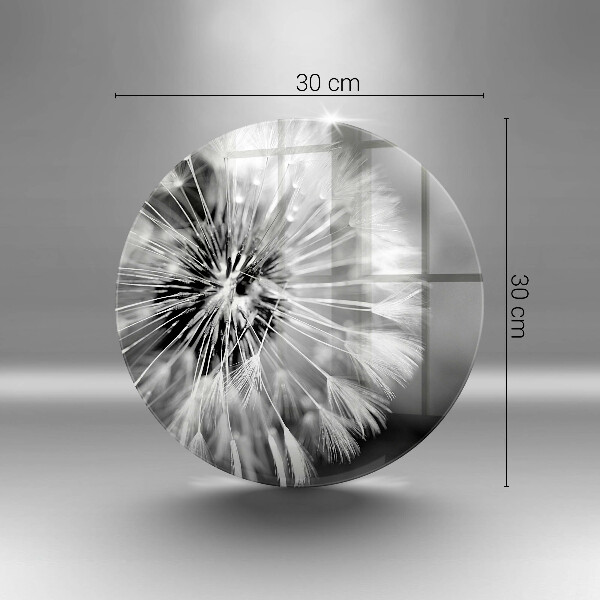De vidrio templado Un delicado diente de león