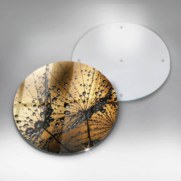 De vidrio templado Rocío y dientes de león