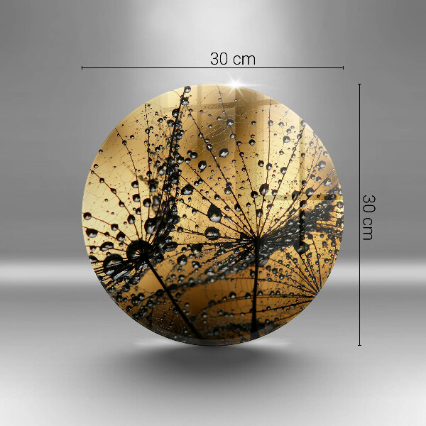 De vidrio templado Rocío y dientes de león