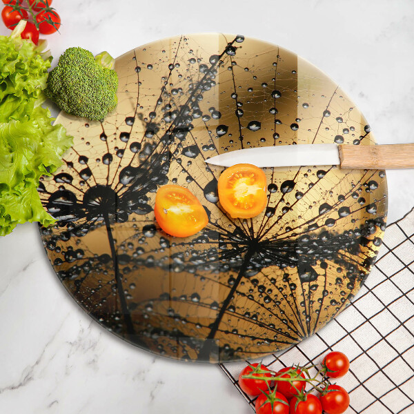 De vidrio templado Rocío y dientes de león