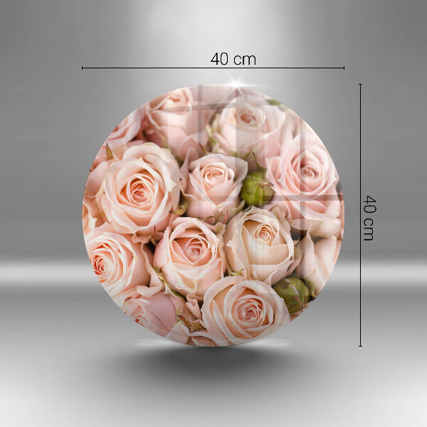 De vidrio templado Ramo de rosas delicadas