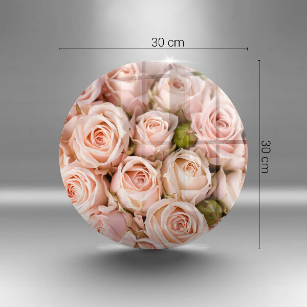 De vidrio templado Ramo de rosas delicadas