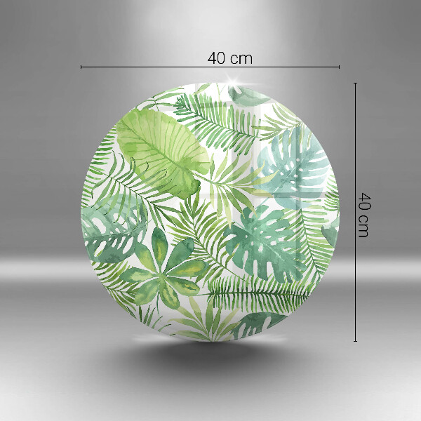 De vidrio templado Hojas boho acuarela