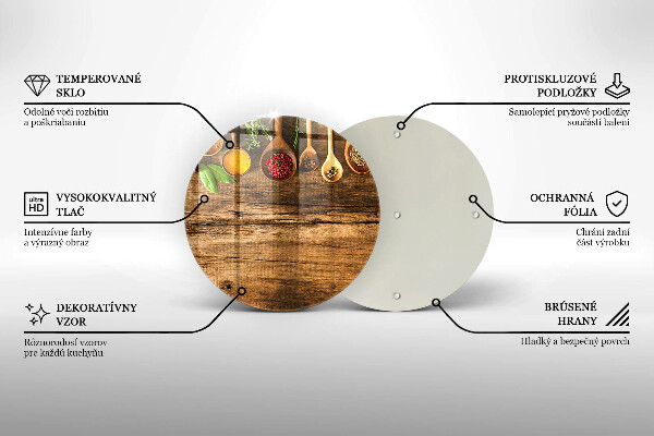 De vidrio templado Cucharas de madera de especias