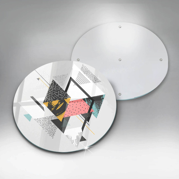 De vidrio templado Triángulos abstractos