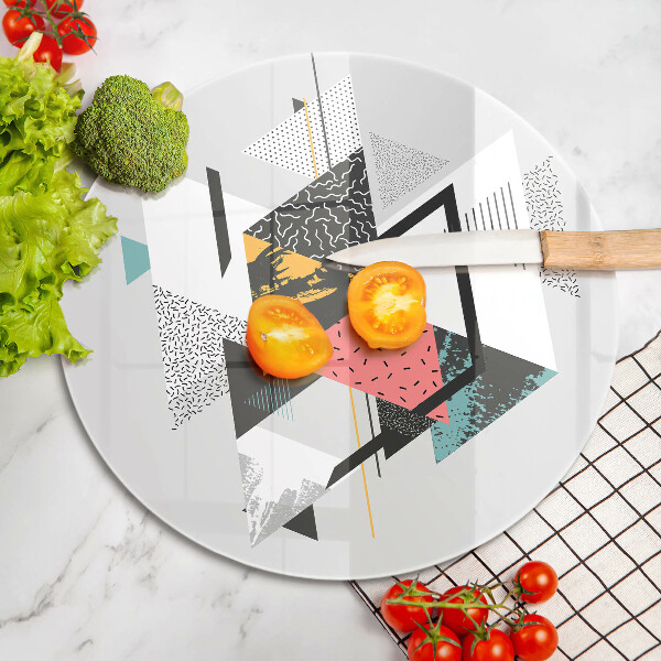 De vidrio templado Triángulos abstractos