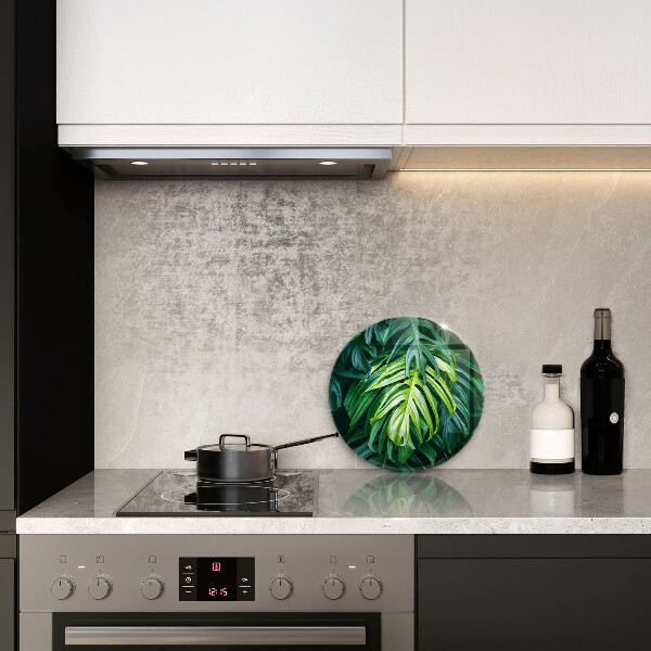 De vidrio templado Hojas de monstera salvaje