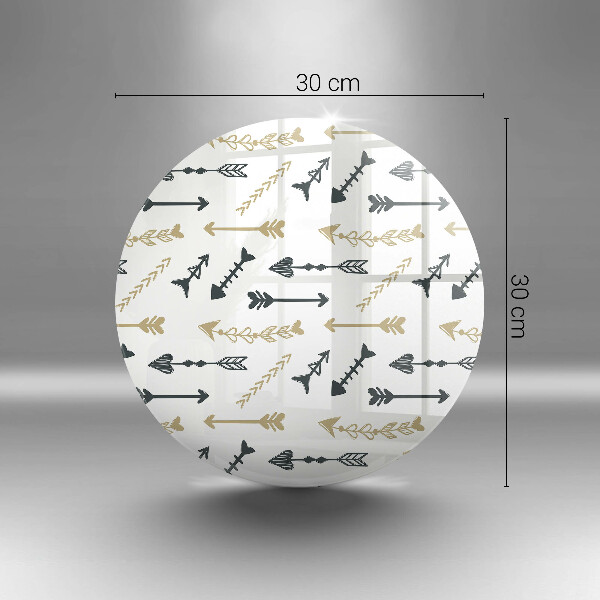 De vidrio templado Patrón de flechas boho