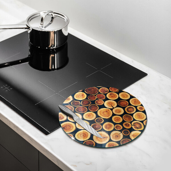 De vidrio templado Tocones de árboles de madera