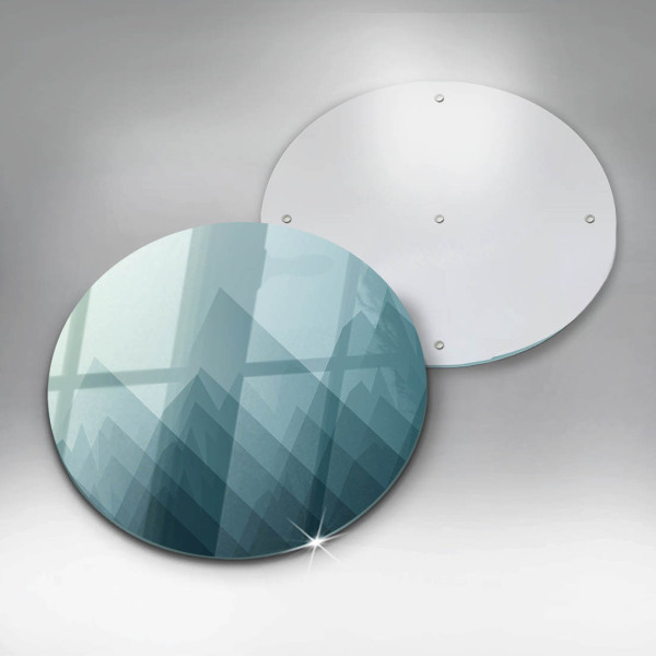 De vidrio templado Montañas abstractas