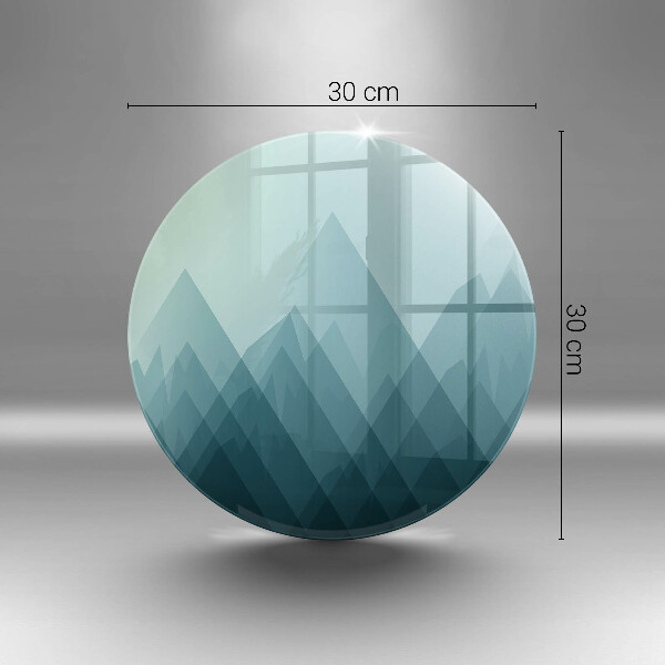 De vidrio templado Montañas abstractas