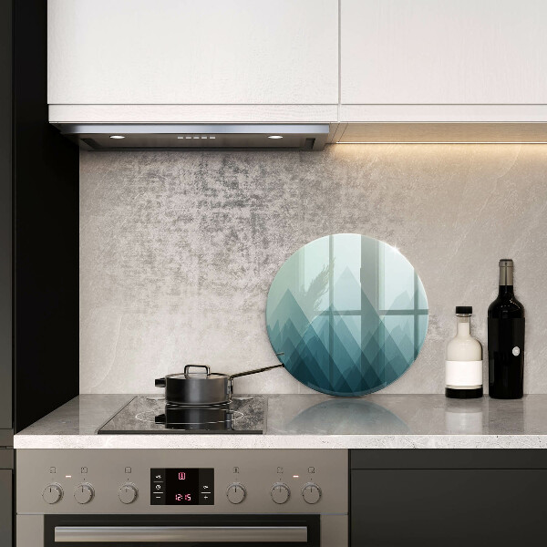 De vidrio templado Montañas abstractas