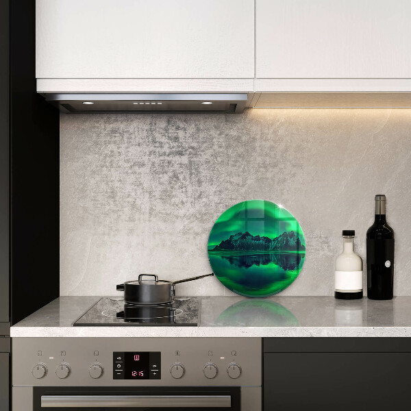 De vidrio templado Paisaje de la aurora boreal