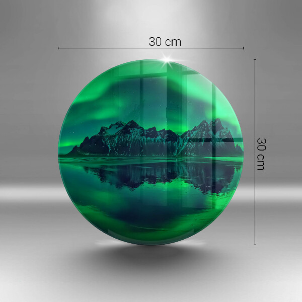 De vidrio templado Paisaje de la aurora boreal