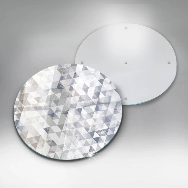 De vidrio templado Patrón de triángulos