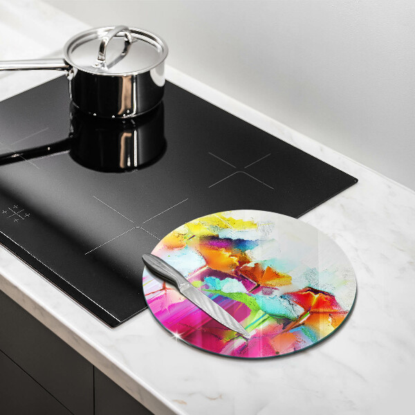 De vidrio templado Flores pintadas