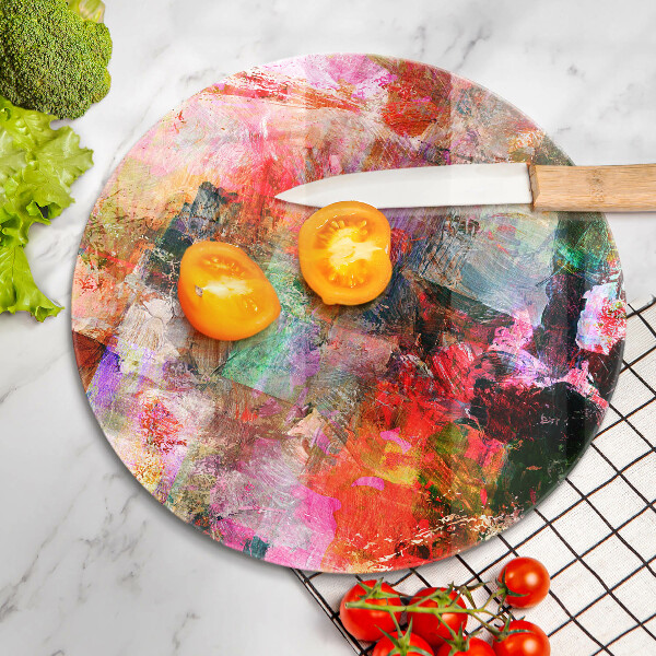 De vidrio templado Abstracción de pintura