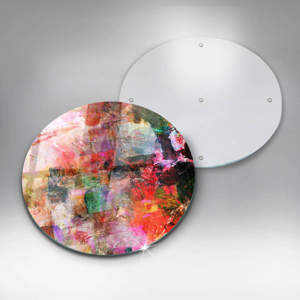 De vidrio templado Abstracción de pintura